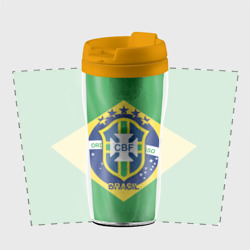 Термокружка-непроливайка Сборная Бразилии флаг - фото 2