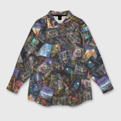 Мужская рубашка oversize 3D Iron Maiden. Дискография