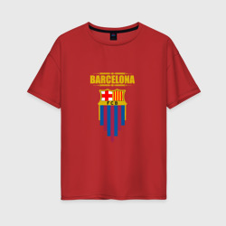 Женская футболка хлопок Oversize Barcelona