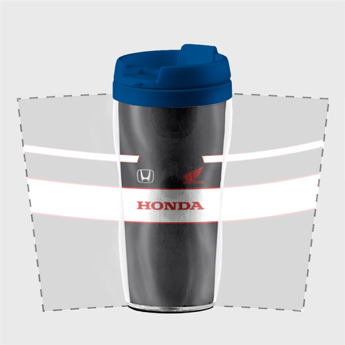 Термокружка-непроливайка Honda, цвет синий - фото 2
