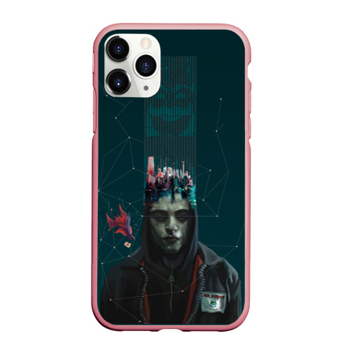 Чехол для iPhone 11 Pro Max матовый Mr. Robot 1, цвет баблгам