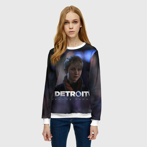 Женский свитшот 3D Detroit: Become Human - Kara, цвет 3D печать - фото 3