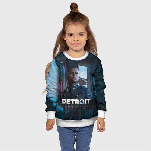 Детский свитшот 3D Detroit: Become Human - Markus, цвет 3D печать - фото 7