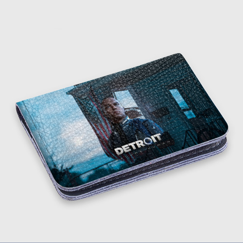 Картхолдер с принтом Detroit: Become Human - Markus, цвет синий