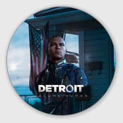 Круглый коврик для мышки Detroit: Become Human - Markus