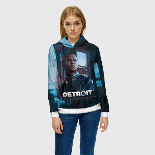 Женская толстовка 3D Detroit: Become Human - Markus, цвет 3D печать - фото 3