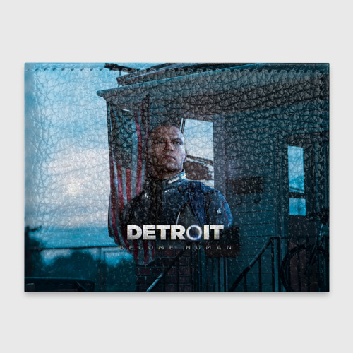 Обложка для студенческого билета Detroit: Become Human - Markus, цвет зеленый