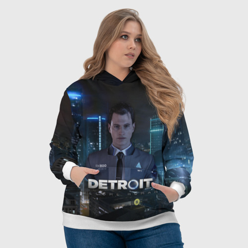 Женская толстовка 3D Detroit: Become Human - Connor, цвет 3D печать - фото 6