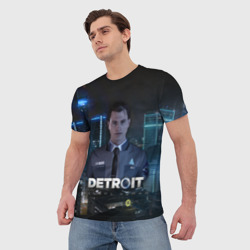 Мужская футболка 3D Detroit: Become Human - Connor - фото 2