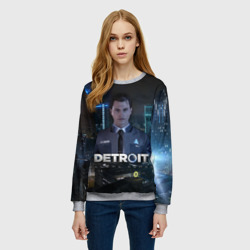 Женский свитшот 3D Detroit: Become Human - Connor - фото 2