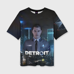 Женская футболка oversize 3D Detroit: Become Human - Connor