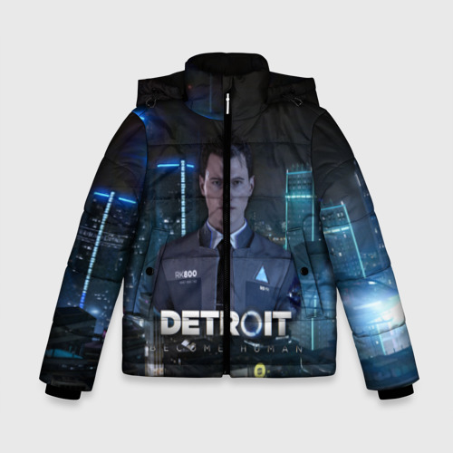 Зимняя куртка для мальчиков 3D Detroit: Become Human - Connor, цвет светло-серый