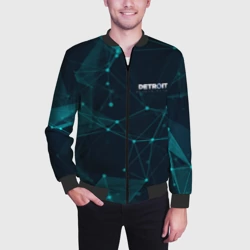 Мужской бомбер 3D Detroit: Become Human abstract - фото 2