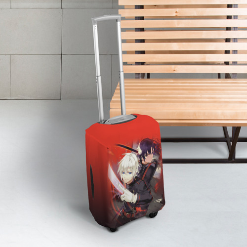 Чехол для чемодана 3D Shinya & Guren, цвет 3D печать - фото 3