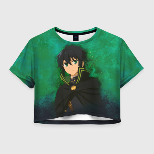 Женская футболка Crop-top 3D Yuichiro Hyakuya, цвет 3D печать