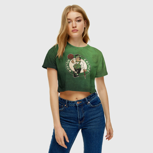 Женская футболка Crop-top 3D Бостоон, цвет 3D печать - фото 3