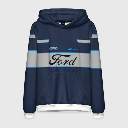 Мужская толстовка 3D Ford, цвет белый