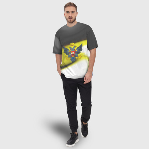 Мужская футболка oversize 3D Российская Империя, цвет 3D печать - фото 5