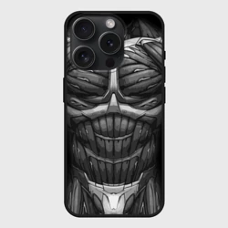Чехол силиконовый для Apple iPhone 15 Pro матовый Нанокостюм Crysis