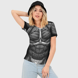 Женская футболка 3D Slim Нанокостюм Crysis - фото 2