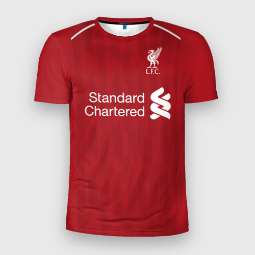 Мужская футболка 3D Slim Liverpool home 18-19, цвет 3D печать