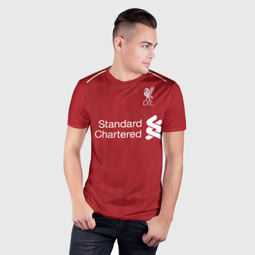 Мужская футболка 3D Slim Liverpool home 18-19, цвет 3D печать - фото 3