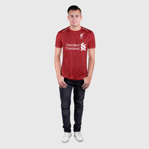 Мужская футболка 3D Slim Liverpool home 18-19, цвет 3D печать - фото 4