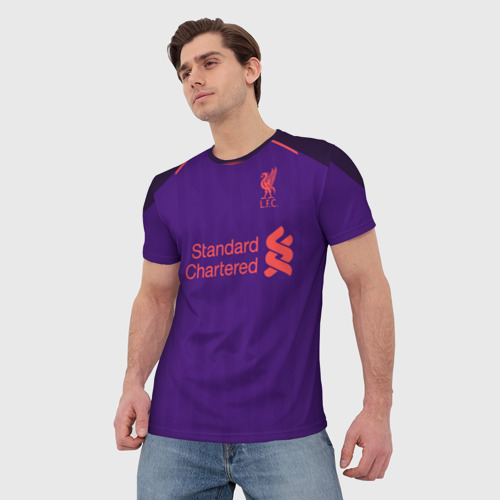 Мужская футболка 3D Liverpool away 18-19, цвет 3D печать - фото 3