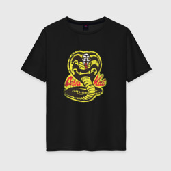 Женская футболка хлопок Oversize Cobra Kai