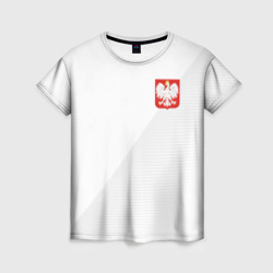 Женская футболка 3D Польша домашняя форма