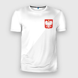 Мужская футболка 3D Slim Польша домашняя форма