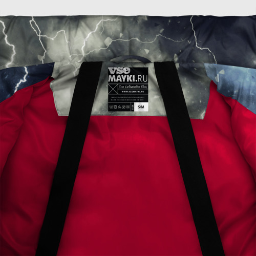 Женская зимняя куртка Oversize Логотип Wolksvagen, цвет красный - фото 7