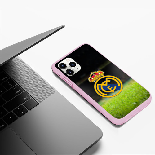 Чехол для iPhone 11 Pro Max матовый REAL MADRID, цвет розовый - фото 5