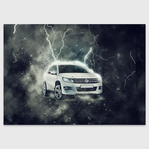 Поздравительная открытка Volkswagen Tiguan