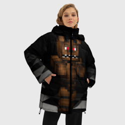 Женская зимняя куртка Oversize Фредди FNAF в Майнкрафт - фото 2