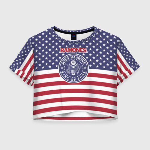 Женская футболка Cropp-top Ramones Фото 01 Женская футболка Cropp-top Ramones Фото 01