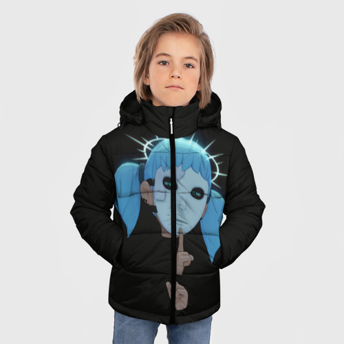 Зимняя куртка для мальчиков 3D Sally Face 1, цвет светло-серый - фото 3