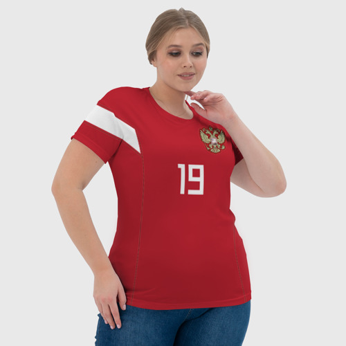 Женская футболка 3D Кузяев ЧМ 2018, цвет 3D печать - фото 6