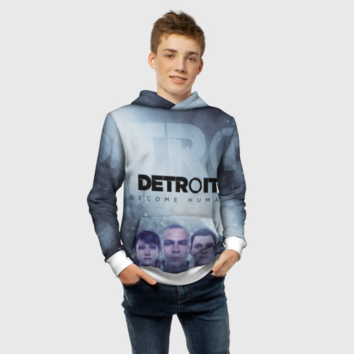 Детская толстовка 3D Detroit Become Human, цвет белый - фото 6