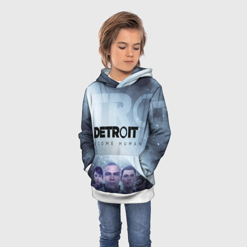 Детская толстовка 3D Detroit Become Human, цвет белый - фото 3