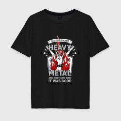 Мужская футболка хлопок Oversize The Gods made heavy metal