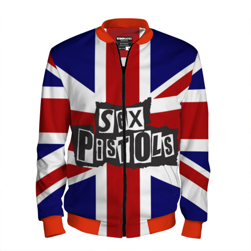 Мужской бомбер 3D Sex Pistols, цвет красный