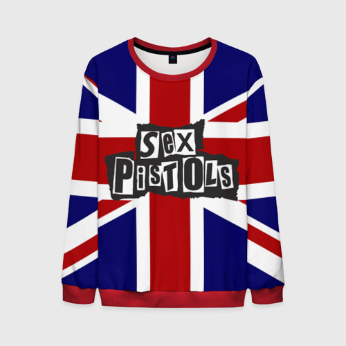 Мужской свитшот 3D Sex Pistols, цвет красный