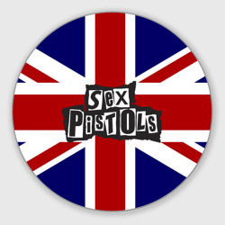 Круглый коврик для мышки Sex Pistols