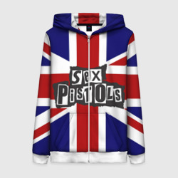 Женская толстовка 3D на молнии Sex Pistols