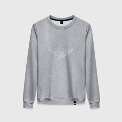 Женский свитшот хлопок Кит лайн арт минимализм