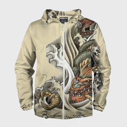 Мужская ветровка 3D Восточный дракон