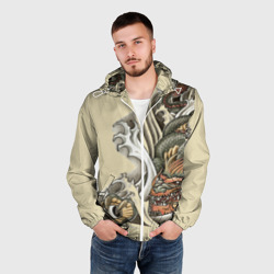 Мужская ветровка 3D Восточный дракон - фото 2