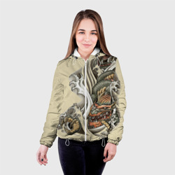 Женская куртка 3D Восточный дракон - фото 2