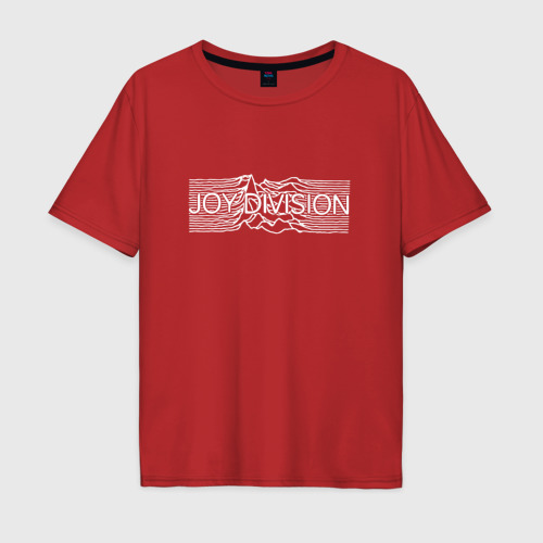 Мужская футболка хлопок Oversize с принтом Joy Division, вид спереди #2